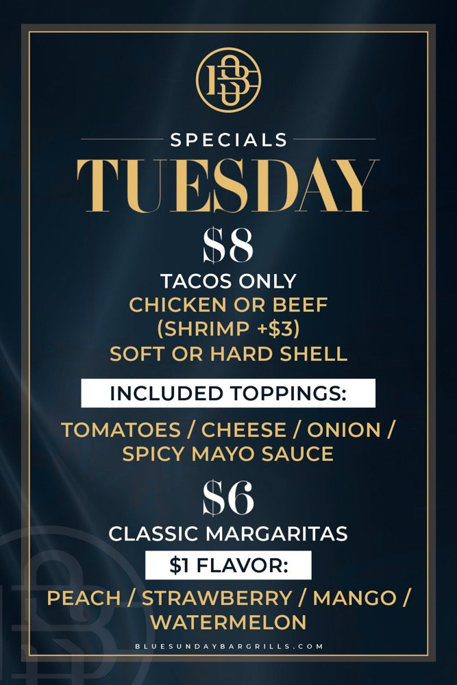 Tuesday Specials